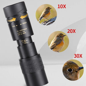 10-300X40 Zoom Monocular Spyglass Telescope