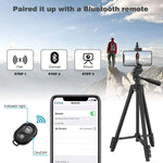 Load image into Gallery viewer, 100cm Tripod Bluetooth Remote
