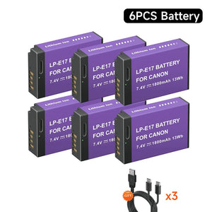 1800mAh LP-E17 Camera Battery