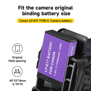 1800mAh LP-E17 Camera Battery