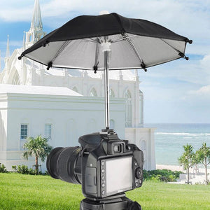 Black DSLR Camera Umbrella Sunshade Rain Holder