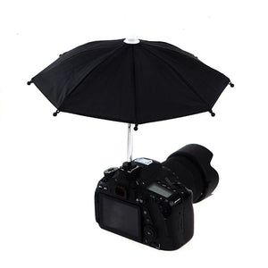 Black DSLR Camera Umbrella Sunshade Rain Holder