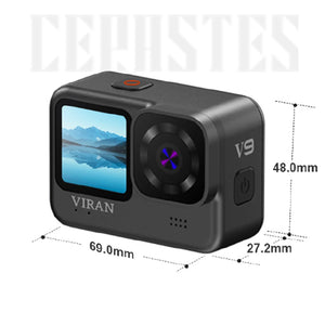 4K60FPS WiFi Action Camera with Remote - CERASTES