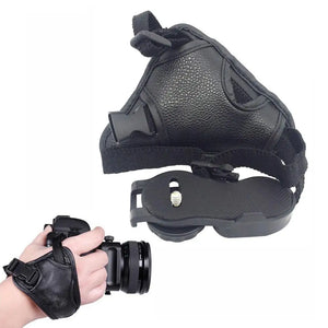 Professional PU Leather Camera Hand Grip Holder