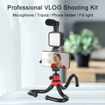 Load image into Gallery viewer, Smartphone Vlogging Kit with Tripod and Fill Light
