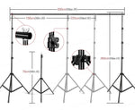 Load image into Gallery viewer, Photography Studio Softbox Lighting Kit with Background Frame
