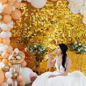 2M Foil Curtain Shimmer Sequin Glitter Backdrop