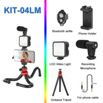 Load image into Gallery viewer, Smartphone Vlogging Kit with Tripod and Fill Light
