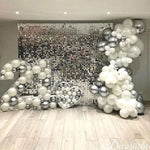 Load image into Gallery viewer, 2M Foil Curtain Shimmer Sequin Glitter Backdrop
