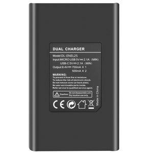 Camera Battery LED Charger Nikon Z Series 1880mAh