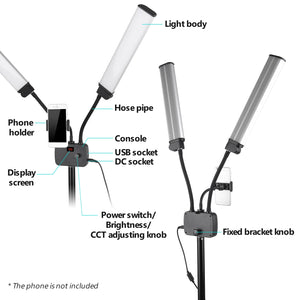 Flexible Double Arms LED Fill Light