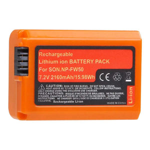 2160mAh NP-FW50 Li-ion Battery for Sony Cameras