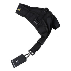 Black Dual Camera Shoulder Strap for DSLR Cameras