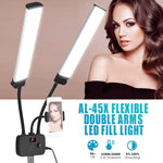 Load image into Gallery viewer, Flexible Double Arms LED Fill Light
