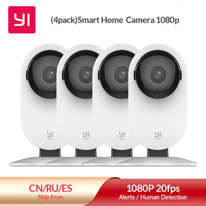 YI 4pc Home Camera 1080P Kits - Wi-Fi IP Security Surveillance