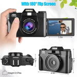 Load image into Gallery viewer, Digital Camera with Flip Screen - AEVYVKV Professional 4K WiFi
