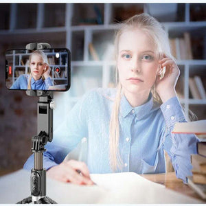 360 Rotation Gimbal Stabilizer Selfie Stick Tripod for iPhone