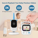 Load image into Gallery viewer, Baby Camera with Monitor - 2K HD Video Surveillance
