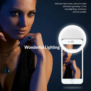 USB Charge LED Selfie Ring Light for Phones