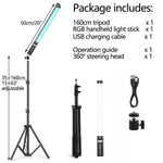 Load image into Gallery viewer, 20&quot; RGB LED Video Light Wand - Handheld Photography Stick
