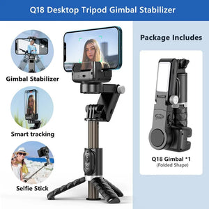 360 Rotation Gimbal Stabilizer Selfie Stick Tripod for iPhone