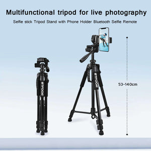 55” Travel Camera Tripod Aluminum Stand for DSLR/SLR