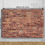 Load image into Gallery viewer, Red Brick Wall Photography Backdrop for Events
