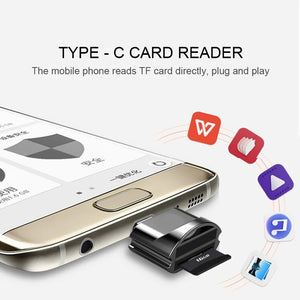 Type C to Micro-SD TF Adapter OTG USB Smart Reader