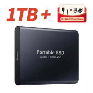 Portable SSD 1TB External Hard Drive High-speed Solid State Drive