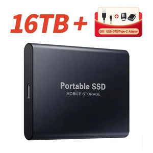 Portable SSD 1TB External Hard Drive High-speed Solid State Drive