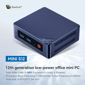 Mini PC Windows 11 Pro - Beelink Mini S12 Pro N95 N100