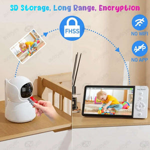 5.0 Inch Electronic Baby Monitor - Wireless Babysitter