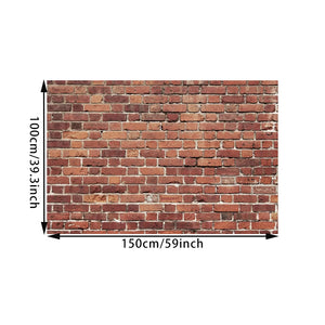 Red Brick Wall Photography Backdrop for Events