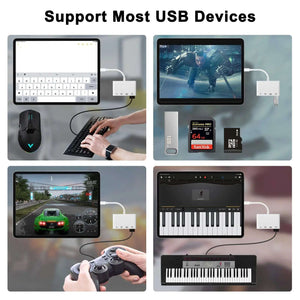 4 in 1 USB Card Reader for iPhone | Rubyframe