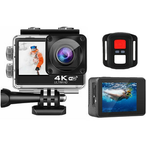 4K Action Camera 60FPS 24MP Touch LCD EIS Dual Screen