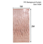 Load image into Gallery viewer, 2M Foil Curtain Shimmer Sequin Glitter Backdrop
