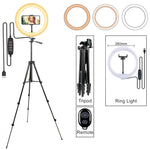 Load image into Gallery viewer, Selfie Ring Light Tripod for Phone
