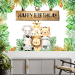 Load image into Gallery viewer, Jungle Animal Safari Party Background Backdrop
