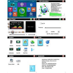 9'' Car GPS Navigation Touch Screen with FM Transmitter