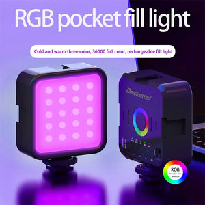 Mini RGB Hot Boot Fill Light for Mobile Photography