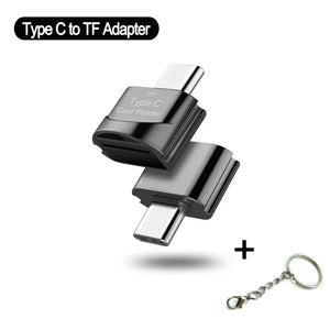 Type C to Micro-SD TF Adapter OTG USB Smart Reader