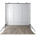 Load image into Gallery viewer, Vintage Castle European Wall Photocall Wooden Floor Backdrop
