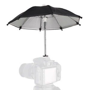 Umbrella Hot Shoe Mount Sunshade Rain Holder - DSLR Camera