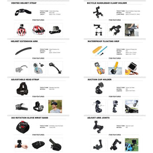 50-in-1 Action Camera Accessory Kit