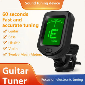 LCD Guitar Tuner Fast Tuning Digital Metronome USB Bass Rhythms