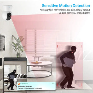 Smart WiFi IP Camera Auto Tracking KERUI 3MP Tuya