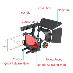 Camera Cage Rig Kit for Panasonic GH4 Sony A7