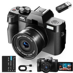 Digital Camera Flip Screen - G-Anica Compact 4K