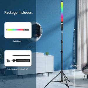 Tripod Stand RGB Light Stick Wand