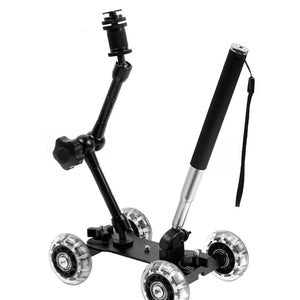 Camera Table Slider Dolly Mini Video Car Stabilizer